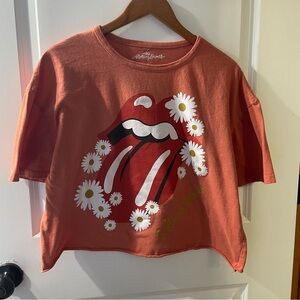The Rolling Stones Burnt Orange Graphic Tee